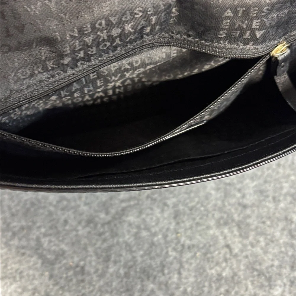 Kate Spade Alek Charlotte leather Street Black Crossbody  chain purse